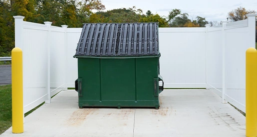 Green Commercial Size Green Dumpster